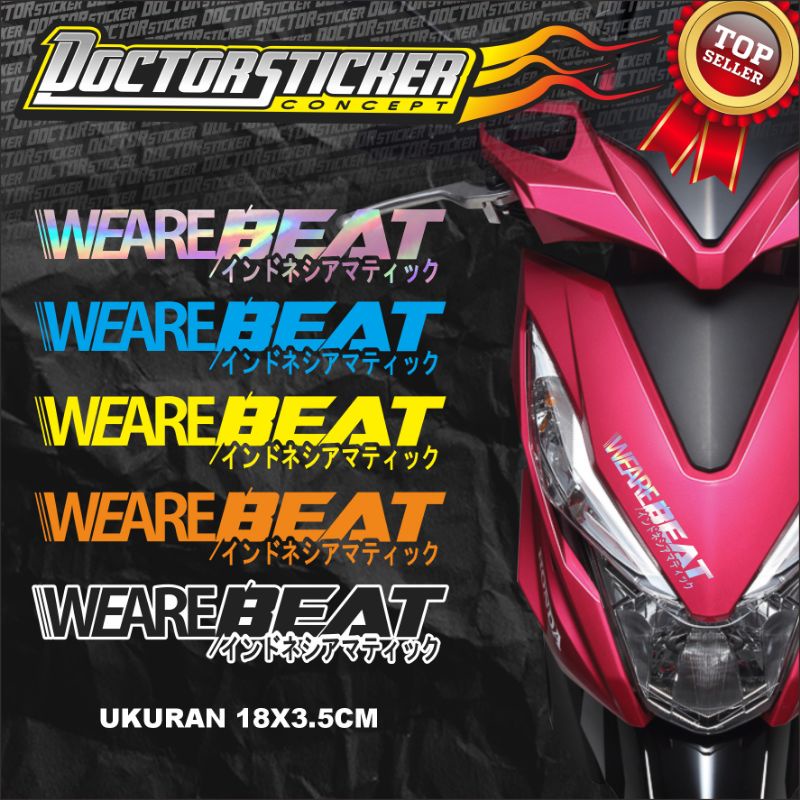 Stiker WEARE BEAT kanji jepang new