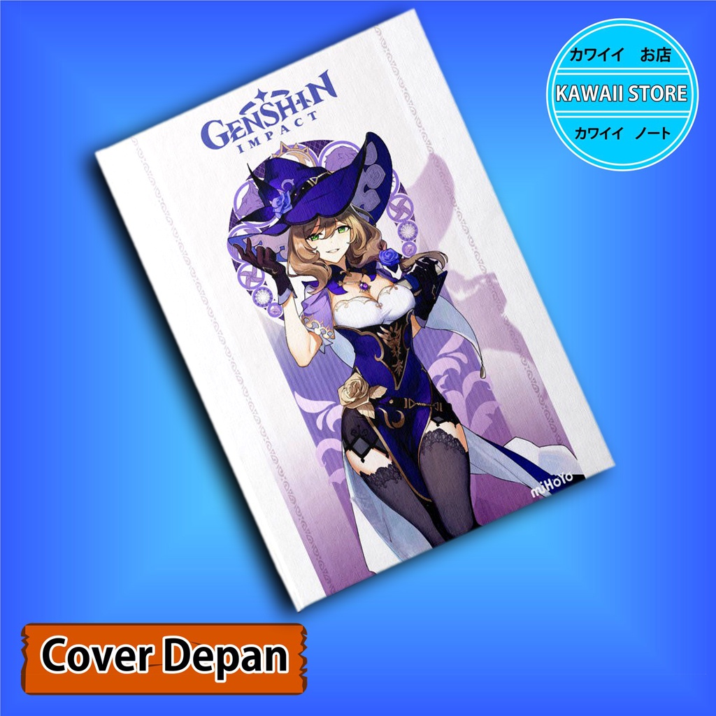 

Notebook / Pocket book Hard Cover Anime Game Genshin Impact LISA uk A5 & A6 / Notes Book
