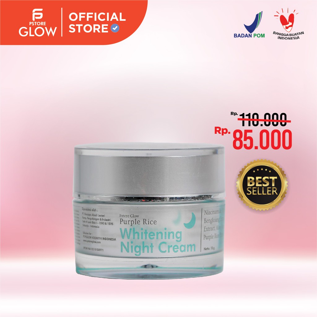 PSTORE GLOW Night Cream Purple Rice Extract