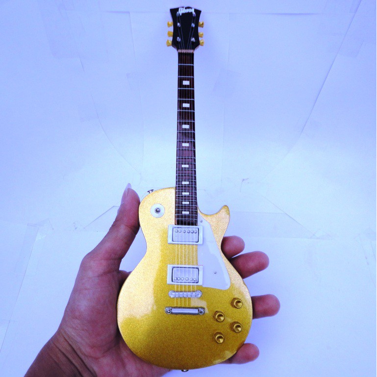 Miniatur Gitar Gibson Les Paul Traditional Gold Top