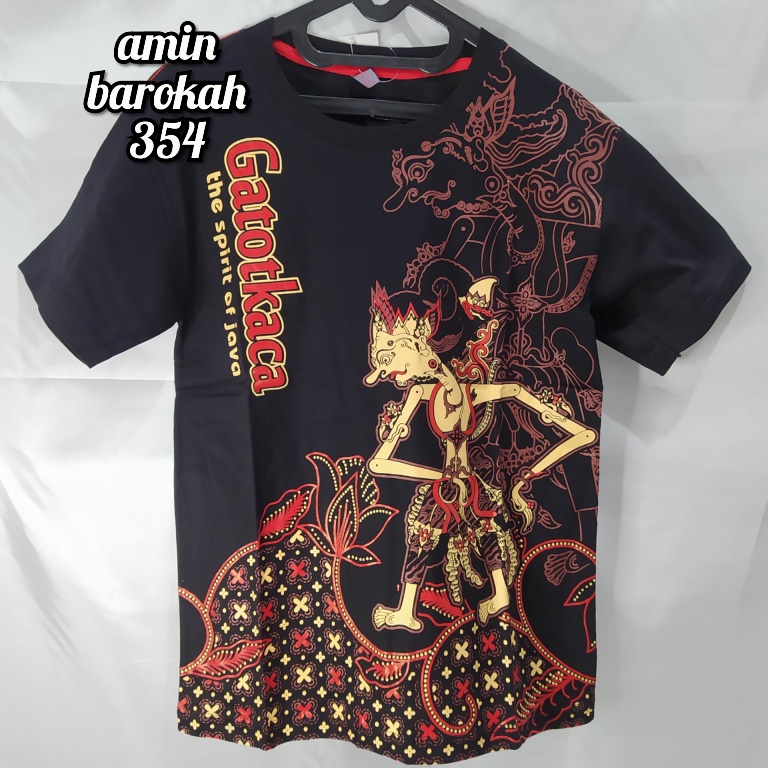 COD...!!! Kaos Motif Wayang - Ukuran Dewasa L,XL,XXL,3XL #Bisa Bayar Di Tempat#