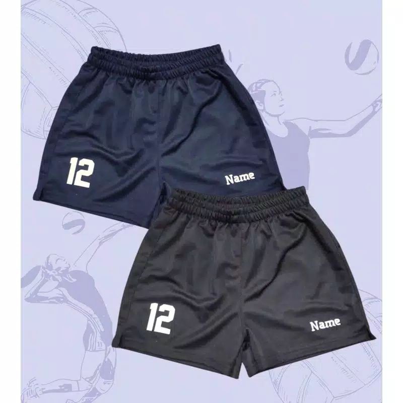 [READY STOCK BIGSIZE] Kolor / CelanaVolly Voli Volley Voly Wanita sablon suka-suka