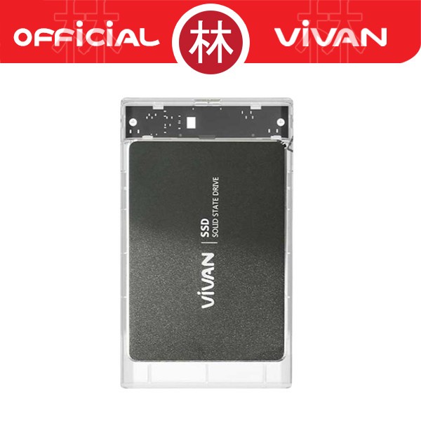 Vivan VSHD1 Casing Hardisk External Case Transparent 2.5&quot; SATA USB 3.0