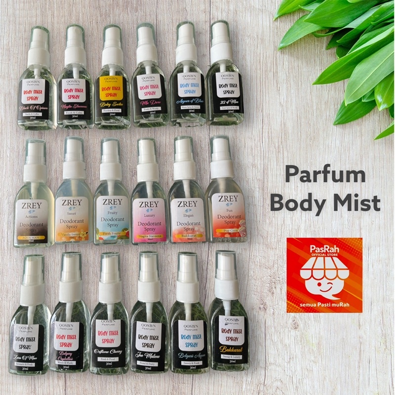 Parfum Body Mist Spray Pria / Wanita 30ml