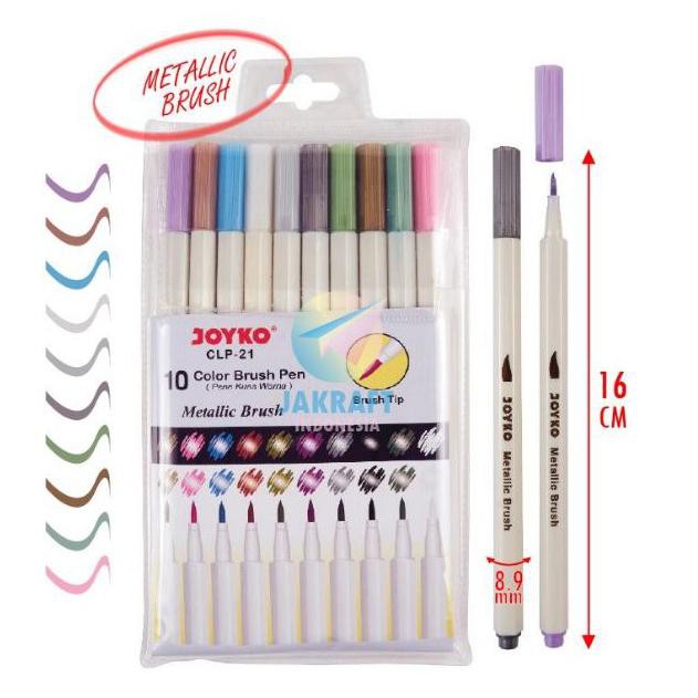 

Color Brush Pen CLP-21 Metallic Brush (ART. Q87)