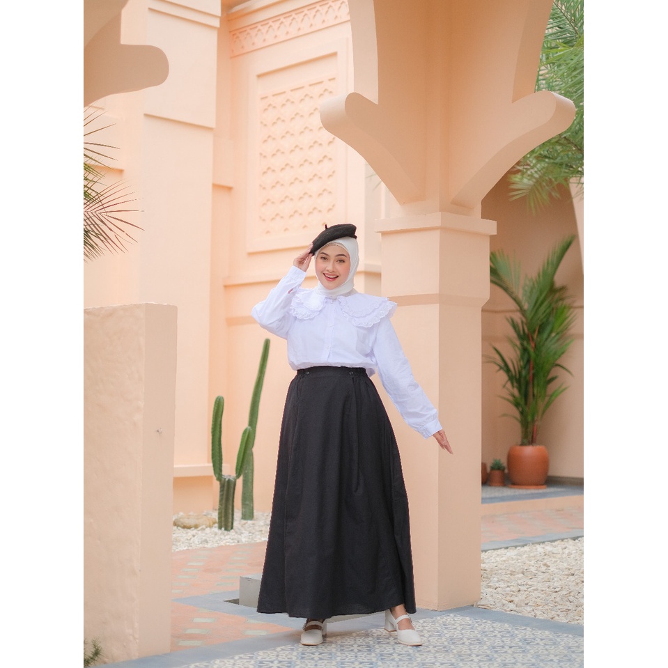 NATHAS SKIRT - FLOTTILICIOUS / rok wanita / rok murah / rok polos / rok muslimah