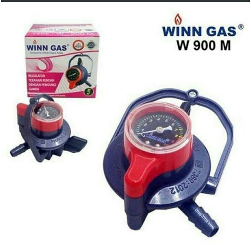 WINN GAS REGULATOR DENGAN KUNCI GANDA PAKAI METER