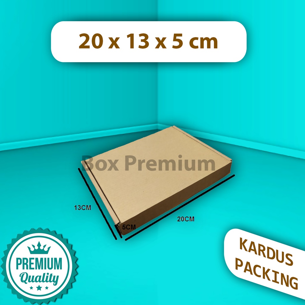 

{ISI 5 pcs} Kardus Dus Box Kemasan Packaging Kue Brownies dll uk 20x13x5 cm Baru