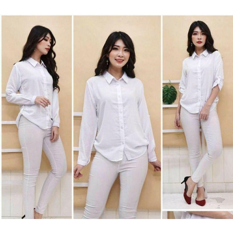 Kemeja ATASAN WANITA l Pakaian Wanita l Kemeja Wanita l Kemeja Keren l Kemeja Murah  l Kemeja Cewek