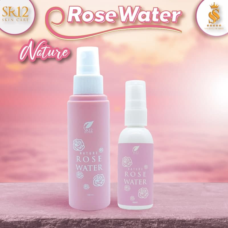 SETTING SPRAY MAKE UP NATURE ROSE WATER SR12  FACIAL SPRAY MAKE UP UNTUK TAHAN LAMA MENCEGAH EYESHADOW FALLOUT MENUTRISI KULIT WAJAH MENJADI LEMBAB