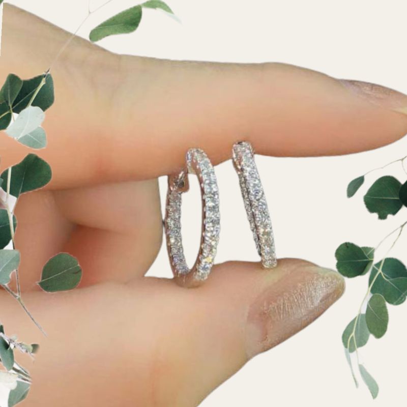 Daisy Luxury - Anting Gantung Model Ring Mewah Wynn