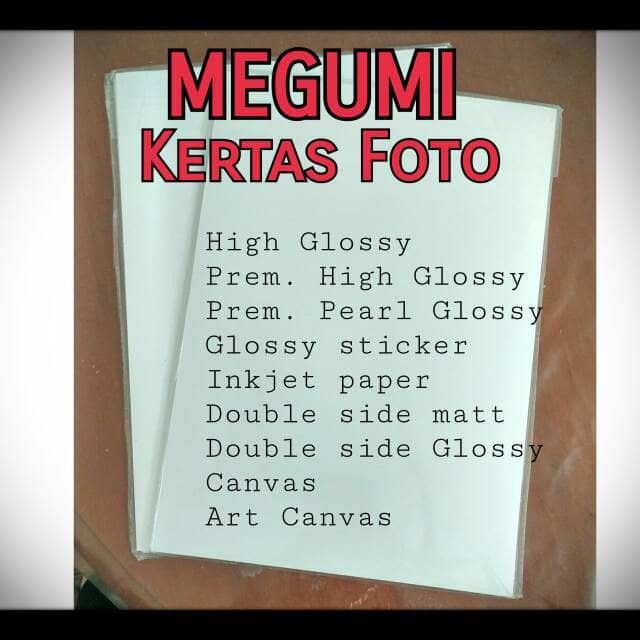 

Order Langsung Megumi Inkjet Paper A4 108gsm Terlaris