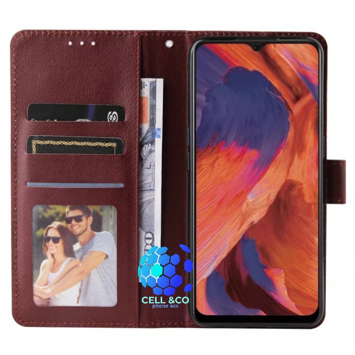 Flip cover OPPO RENO 4F Flip case buka tutup kesing hp casing flip case leather wallet