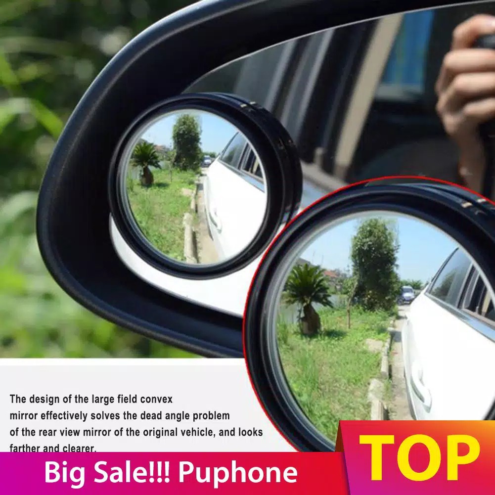 Kaca Spion Kecil Mini Cembung Blind Spot Mirror Spion Cembung