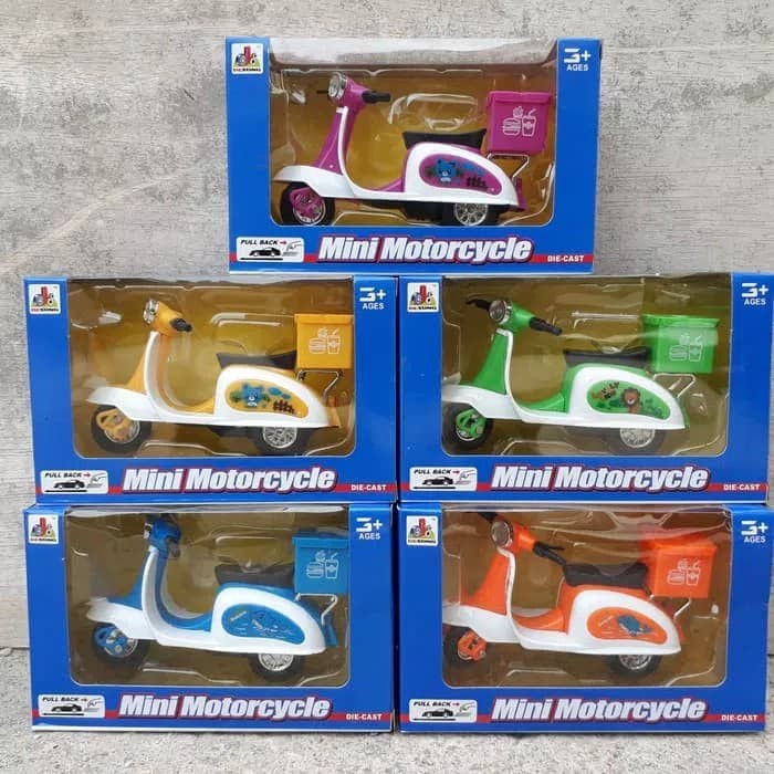 Diecast New Ray Vespa - Diecast Motogp - Diecast Ducati Miniatur Diecast Motor Vespa Classic -