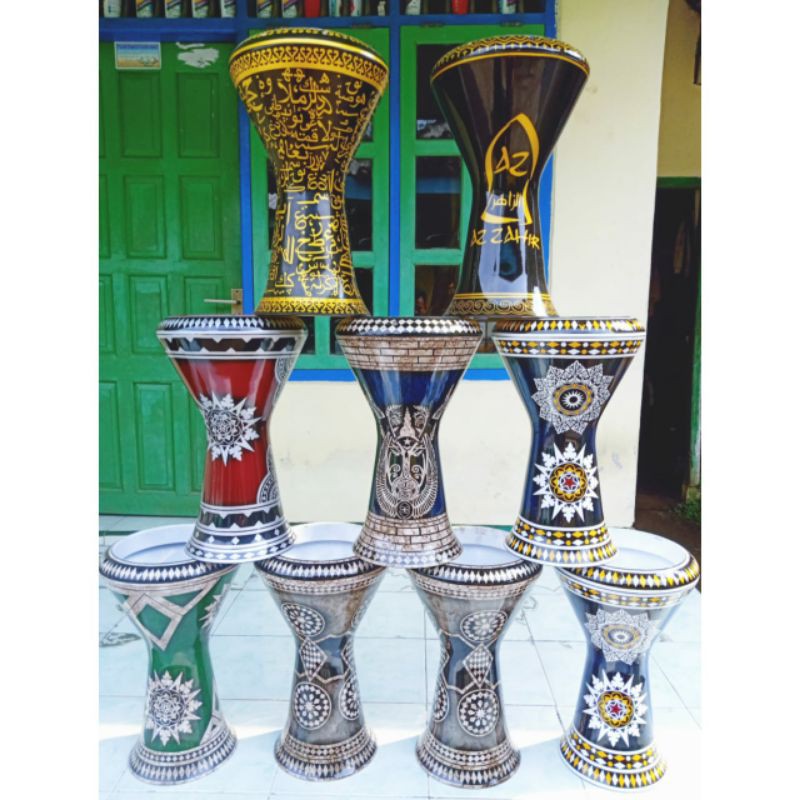 DARBUKA SOMBATY 9INC MIKA REMO ORIGINAL LENGKAP(COD)