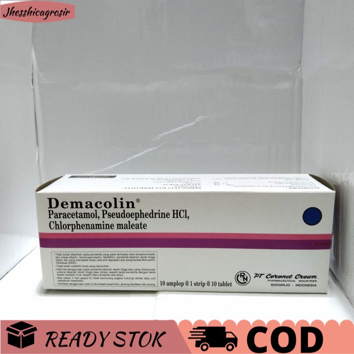 ⭐ BISA COD ⭐ Demacolin Tablet - Box isi 100 Tablet