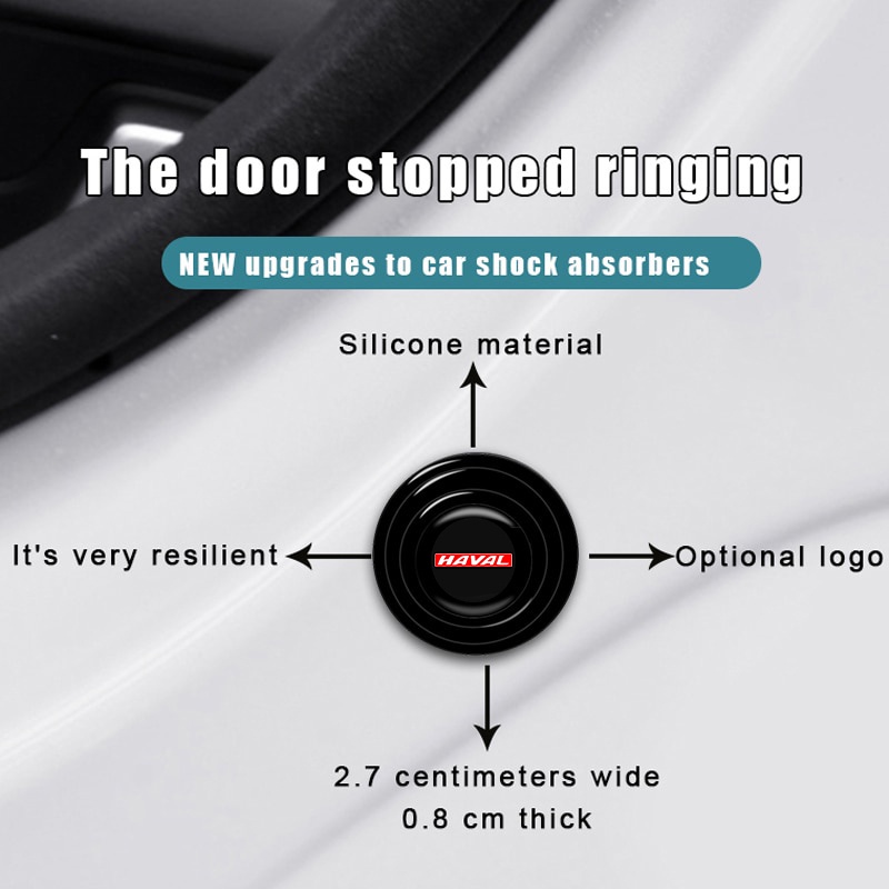 4/8/12 Pcs Bagasi Pad Pintu Shock Stiker Universal Absorber Buffer Bantal Peredam Suara Untuk Haval H6 Jolion H2 H2s H1 2021 2022 H5 M4 H9