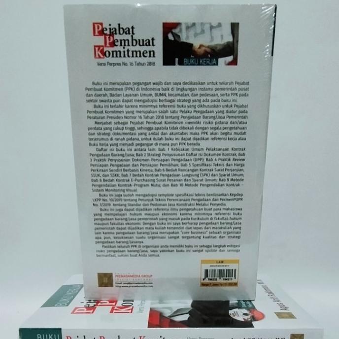 

READYY BUKU KERJA PEJABAT PEMBUAT KOMITMEN VERSI PERPRES NO. 16 TAHUN 2018 COD