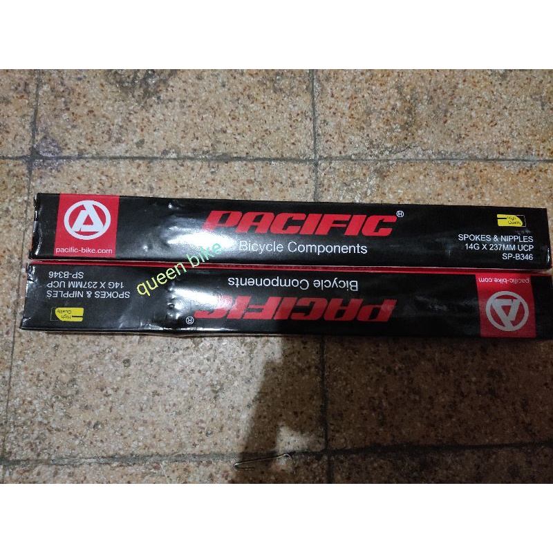 ruji jeruji racak spoke spak sepak jari jari sepeda 24 mini mtb ukuran14gx24 (237mm) pacific