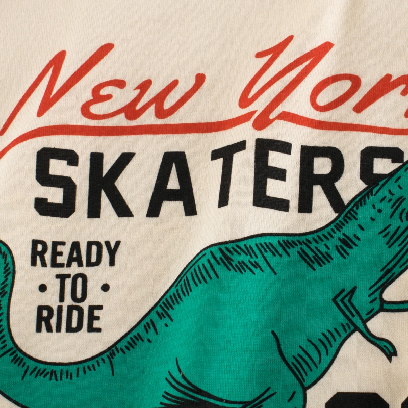 (MAMASILO) Kaos Anak Laki-Laki/Kaos Dino New York Skaters Import