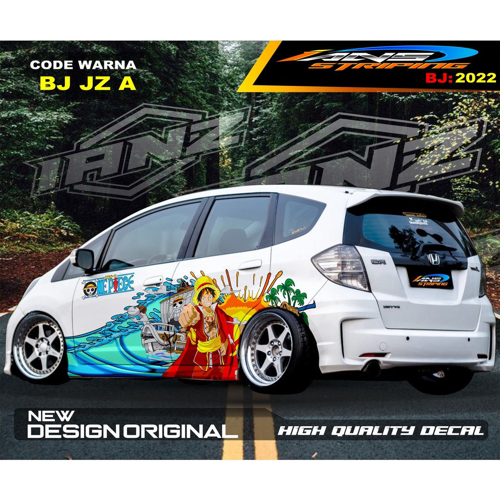 STICKER DECAL MOBIL HONDA JAZZ MOBILIO AGYA AYLA / STIKER VARIASI BODY SAMPING MOBIL AYLA / STIKER MOBIL TERMURAH / VARIASI STIKER MOBIL TERBARU / STIKER MOBIL