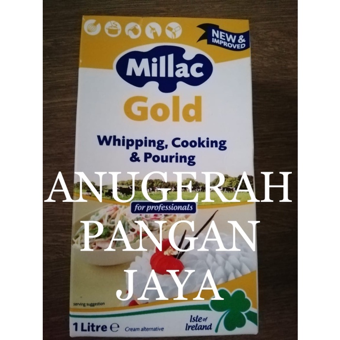 

MILLAC GOLD whip whipping cream 1kg MANTAP