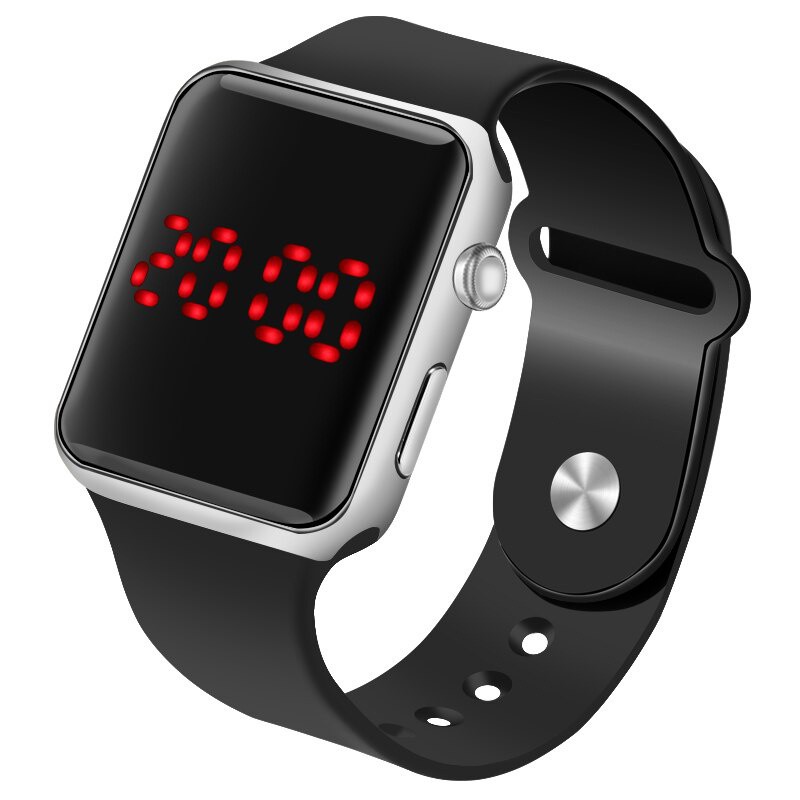 [NEW] Jam Tangan Digital LED Case Kilat Jam LED Sport Pria Wanita Strap Rubber