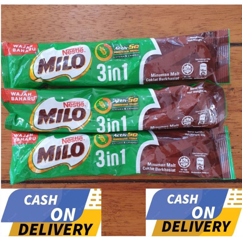 

MILO 3 in 1 SACHET ORIGINAL MALAYSIA