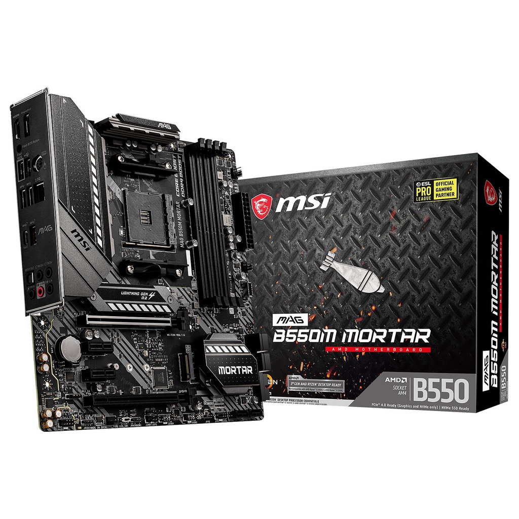 mainboard motherboard pc MSI MAG B550M MORTAR mobo AMD AM4