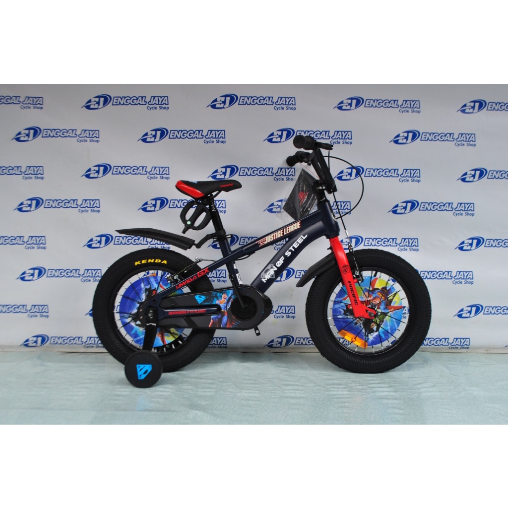 Sepeda Anak BMX Pacific Umaga GX 16 Inch Justice League Man Of Steel Batman Wonder Woman Superman Aq