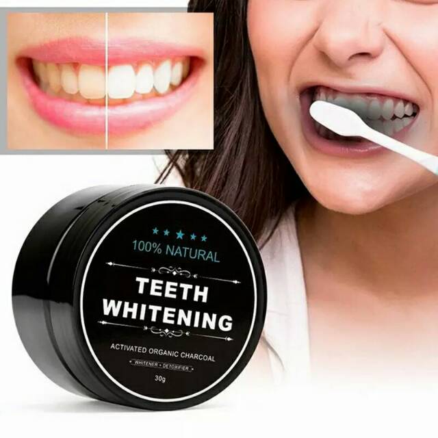 [BISA COD] TEETH WHITENING ACTIVATED CHARCOAL / ARANG PEMUTIH GIGI CHARCOAL