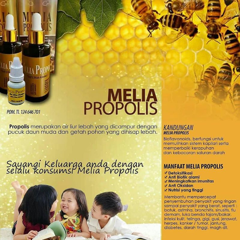 MELIA PROPOLIS ORIGINAL/ASLI (6 ml, 30 ml, 55 ml)