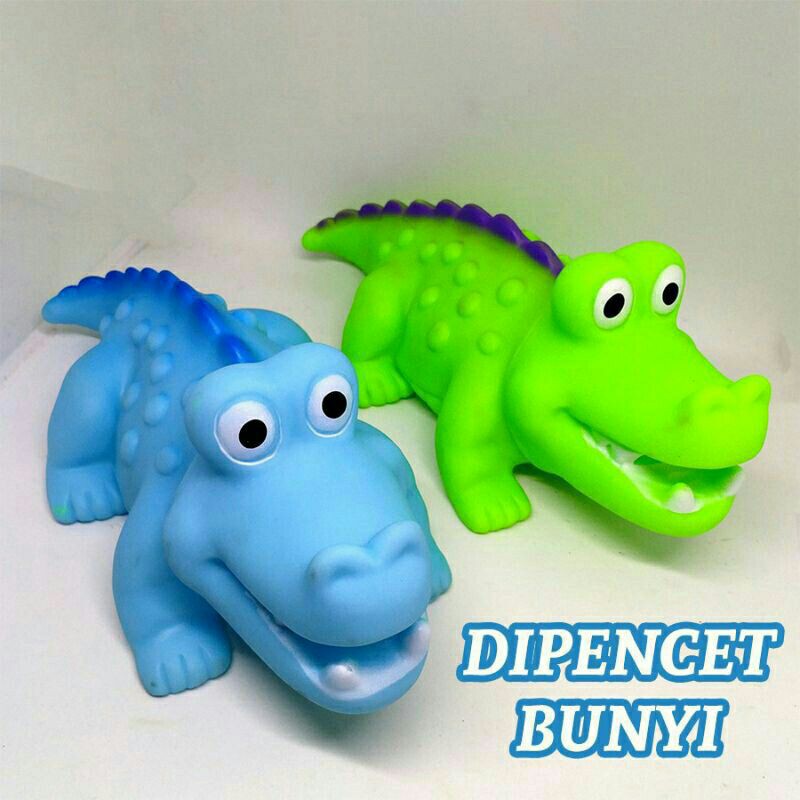 Mainan Buaya Karet Pencet