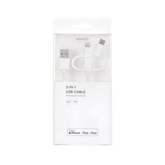 3-in-1 USB CABLE miniso