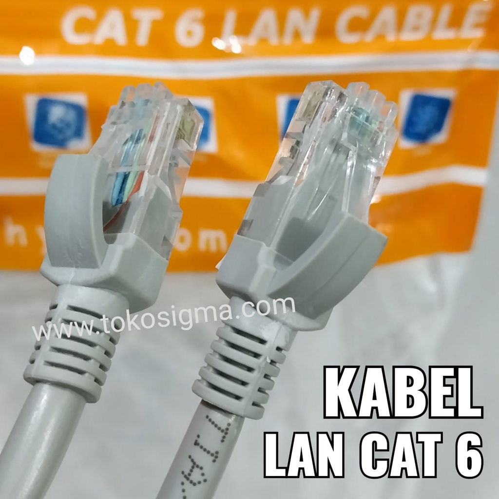 KABEL LAN RJ45 INTERNET NETWORK PATCH CORD CAT 6 UTP RJ-45 40M NYK ORI