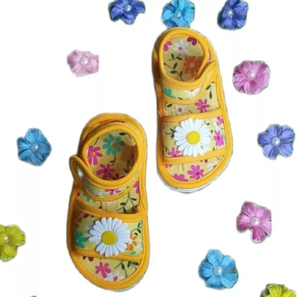 Sandal Bayi Perempuan Model Gunung TERBARU Motif BUNGA Promo New