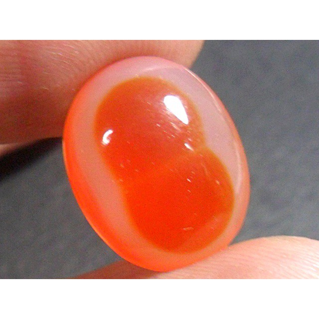 AG117 Oval Cabochon 8.25ct 16x13mm Picture Figure Orange Red Pink Eight 8 Natural Unheated Untreated