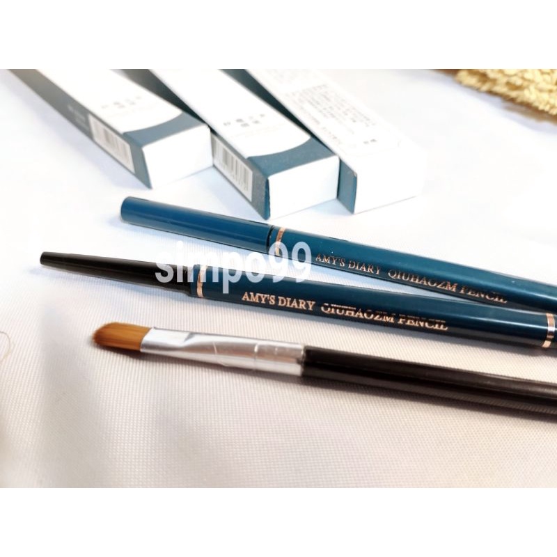 SMP99 - Pensil Alis Brown + Kuas / Pensil Alis + Kuas / Pensil Alis Waterproof / Pensil Alis + Kuas / Pensil Alis Natural / Pensil Alis Terlaris / Pensil Alis / Pensil Alis Terlaris / Pensil / Kosmetik / Kecantikan Wanita / Perawatan Wajah