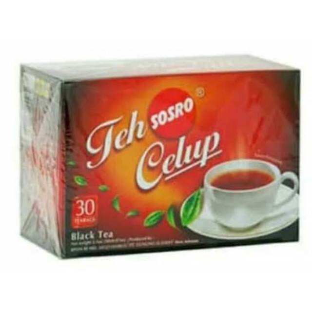 

SOSRO TEH CELUP BLACK TEA BOX 30x2g