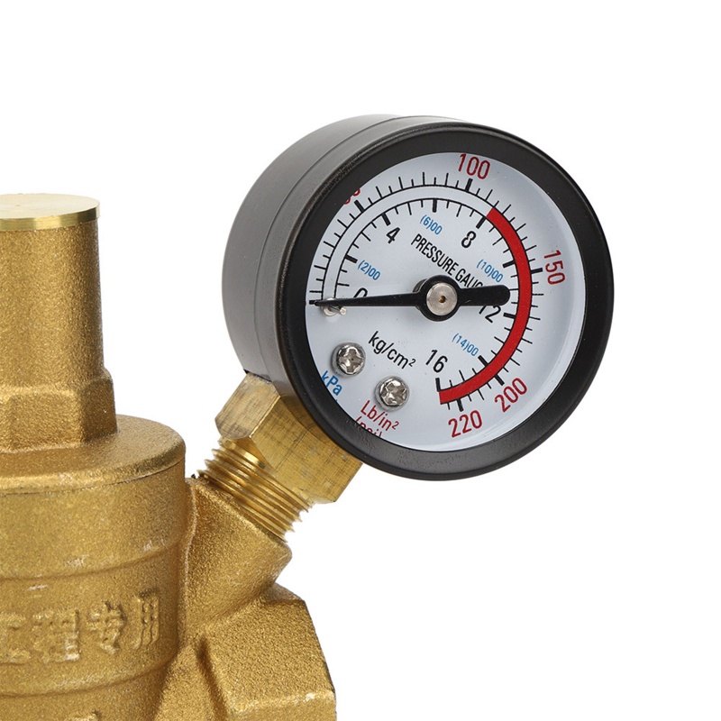 Gro DN20 Brass Pressure Reducer for Valve Reducer Menjaga Katup Dengan Pengukur