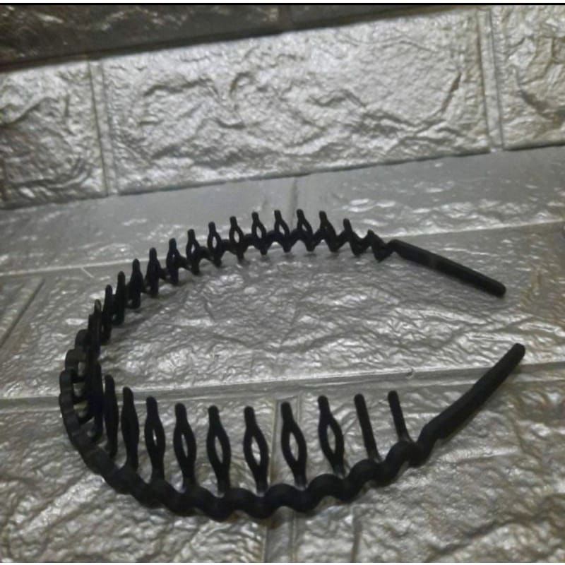 BANDO SIRKAM PRIA WANITA BANDO BOLA BANDO HITAM PRIA WAVE HAIRBAND COMB BANDO SIRKAM SISIR KOREA PRE