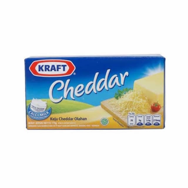 

KRAFT Cheddar 165gr - Keju Cheddar Olahan Tinggi Kalsium