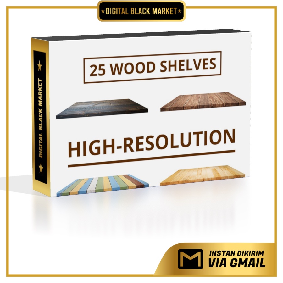 25 Isolated Shelves - JPEG Ultra HD