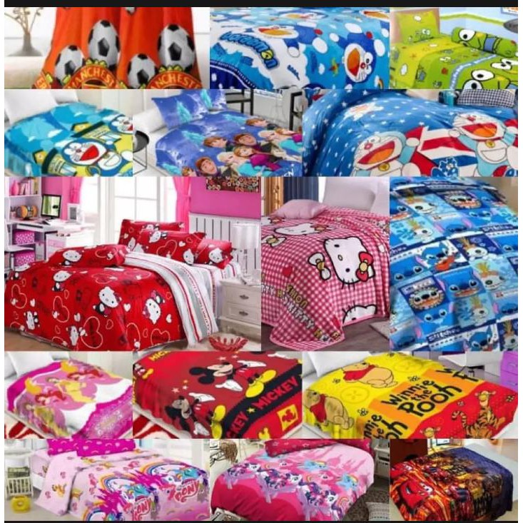 [COD] Selimut karakter Bulu Halus Uk 150 x 200