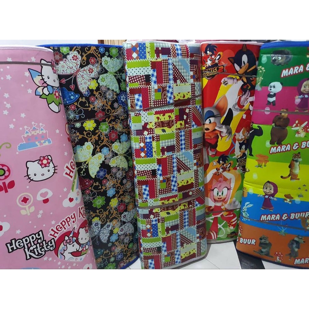 MATRAS SPON KARAKTER TIKAR SPON MOTIF GAMBAR LUCU 3 UKURAN LENGKAP