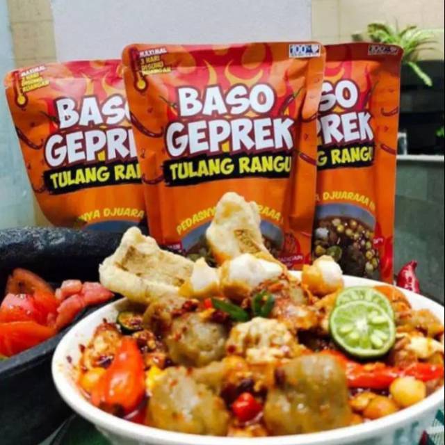 

Baso geprek tulang rangu