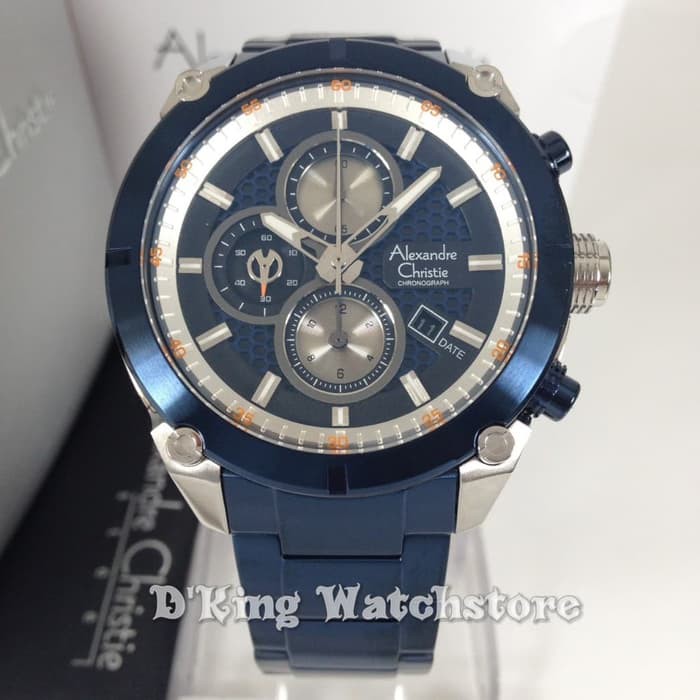 Jam tangan pria/cowok alexandre christie ac 6490 original