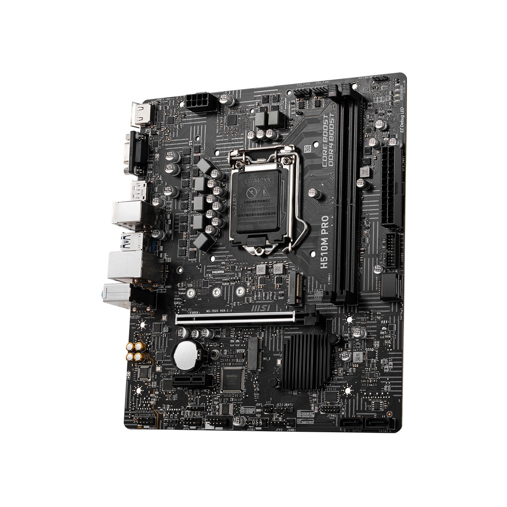 MSI MOTHERBOARD H510M PRO DDR4 Intel H510 LGA 1200 Mirco-ATX