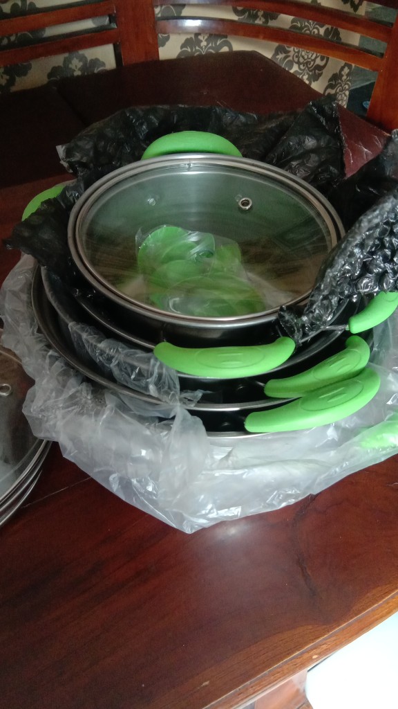 Panci Set Happy Call Stainless 10 Pcs + Tutup Kaca Panci Beranak Tutup Kaca